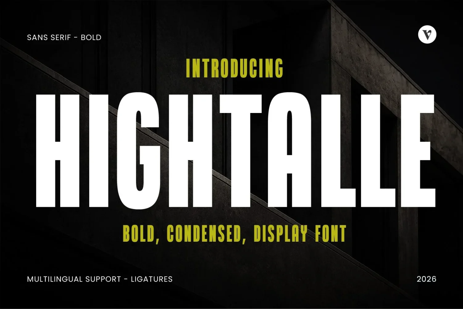 bold condensed display font