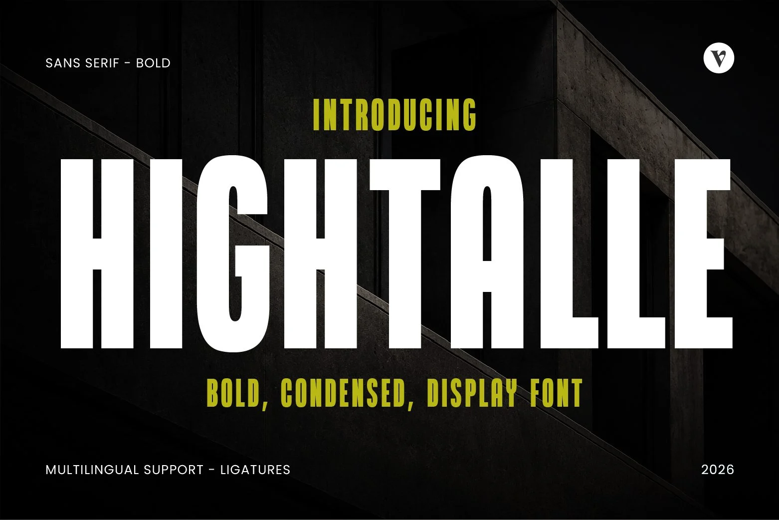 bold condensed display font