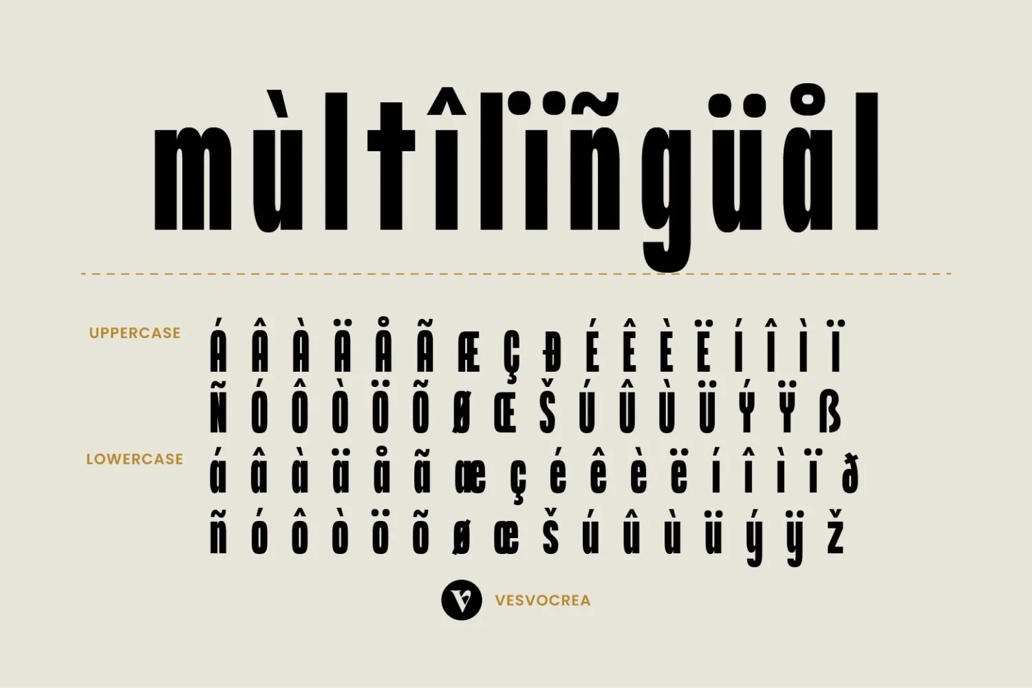 bold condensed display font