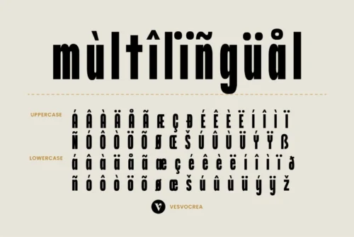 bold condensed display font