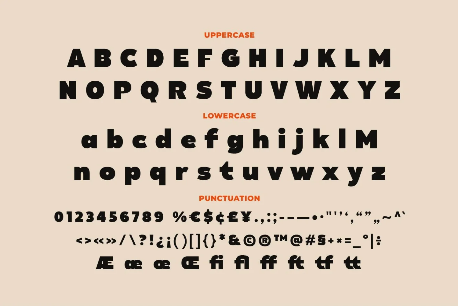 bold display font