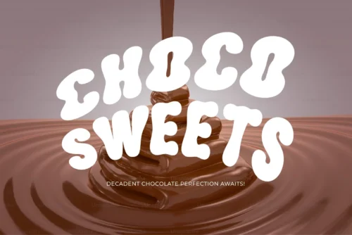 retro bubble display font