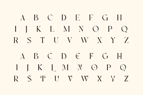 display serif font