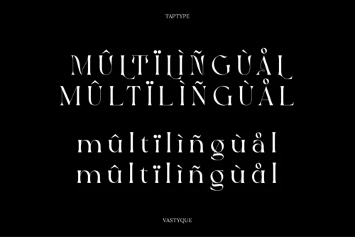 display serif font