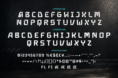 futuristic font