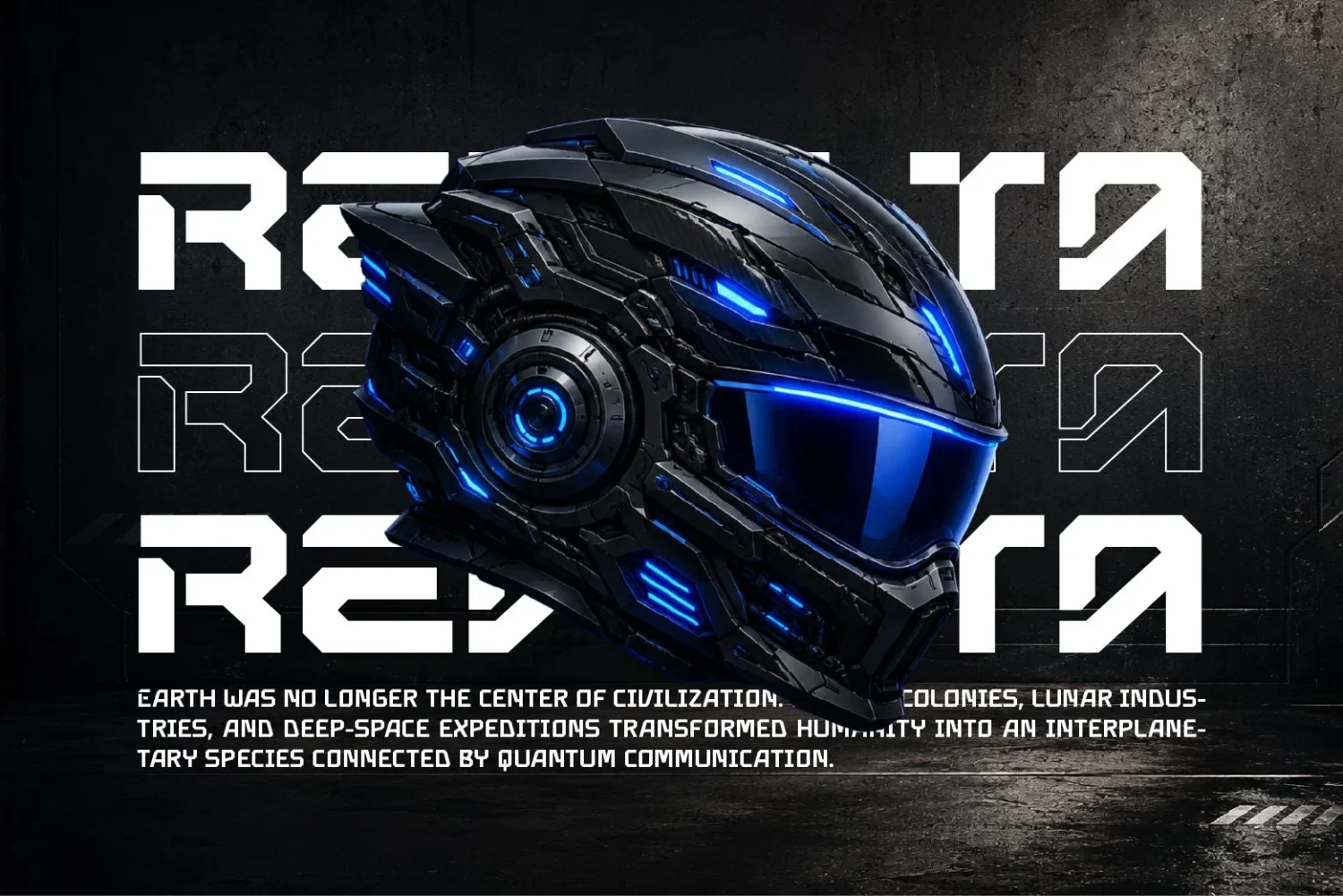 tech display font