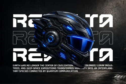 tech display font