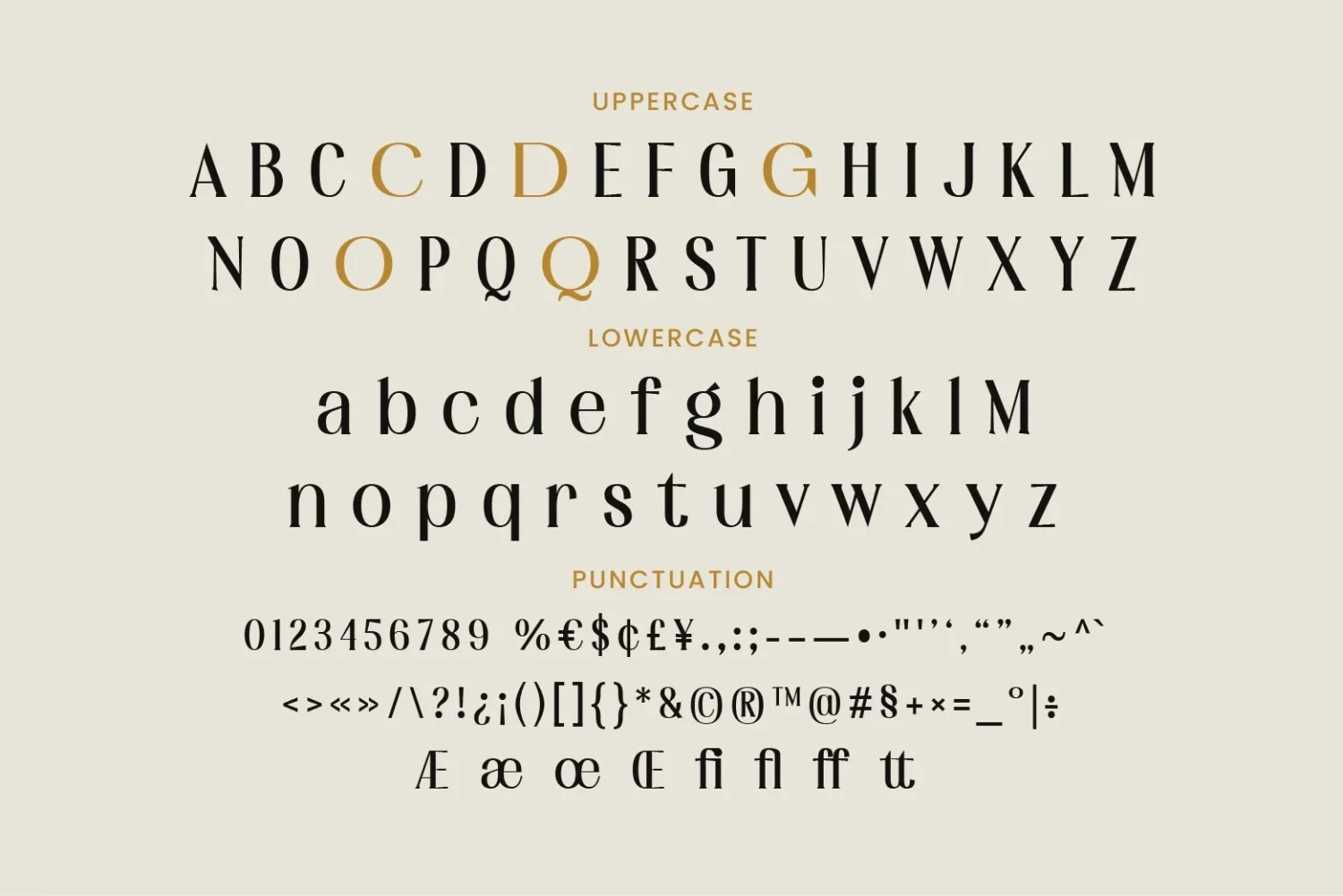 modern luxury font