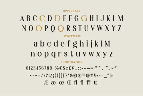 modern luxury font
