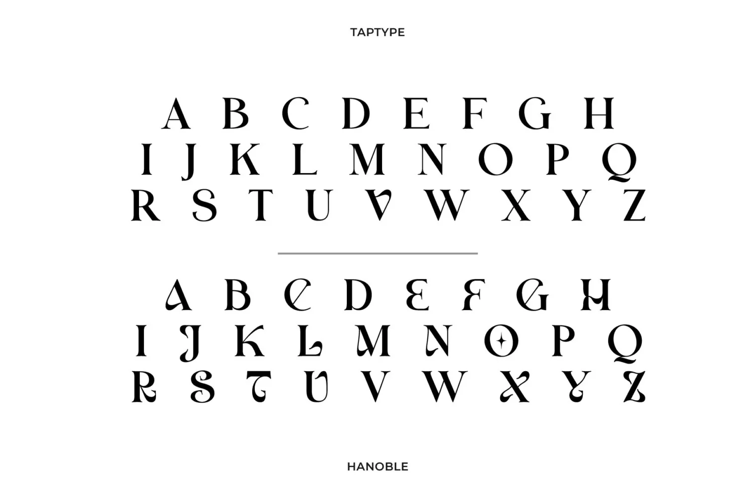 modern ligature serif