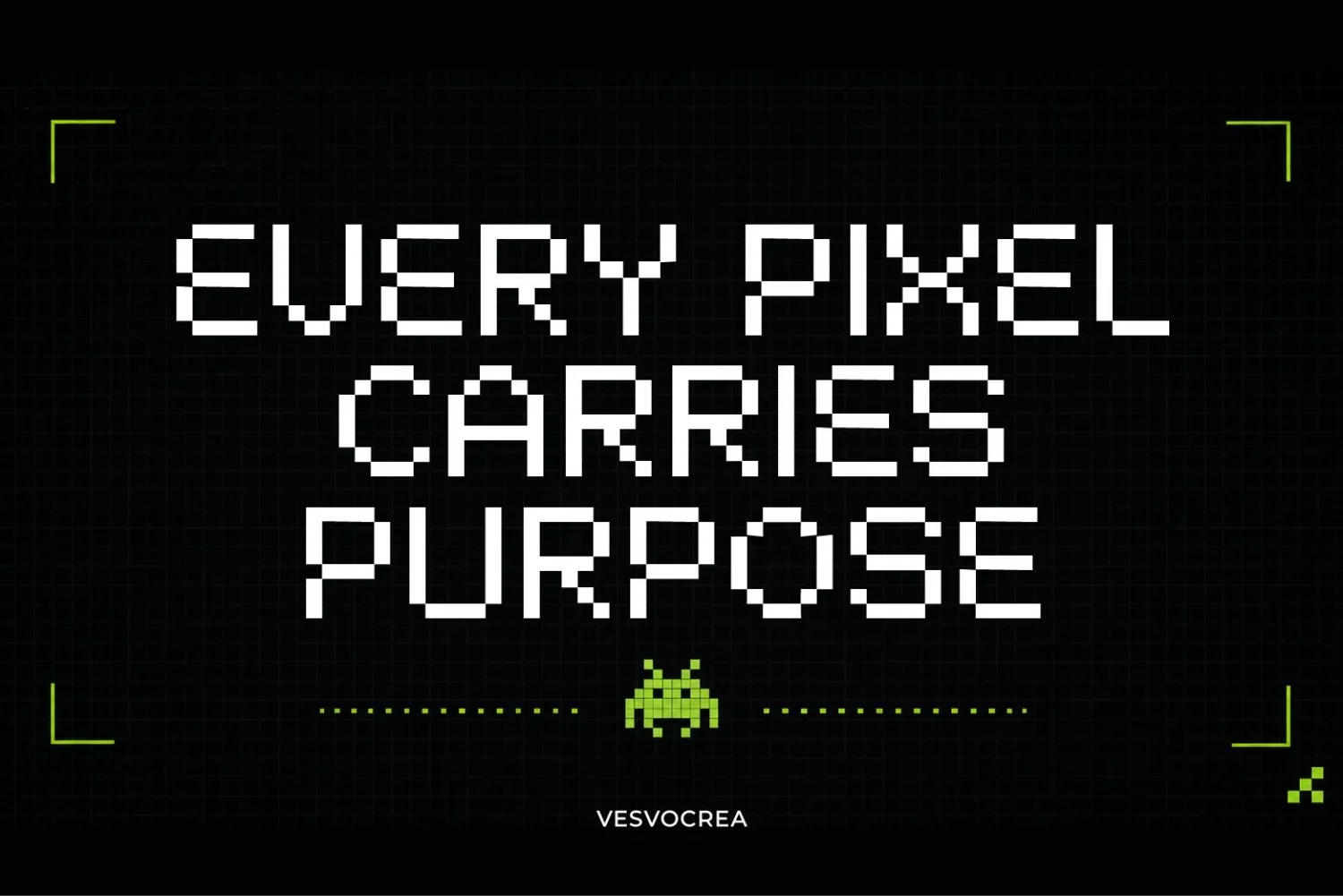 pixelated display font