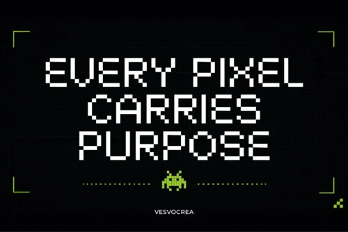 pixelated display font