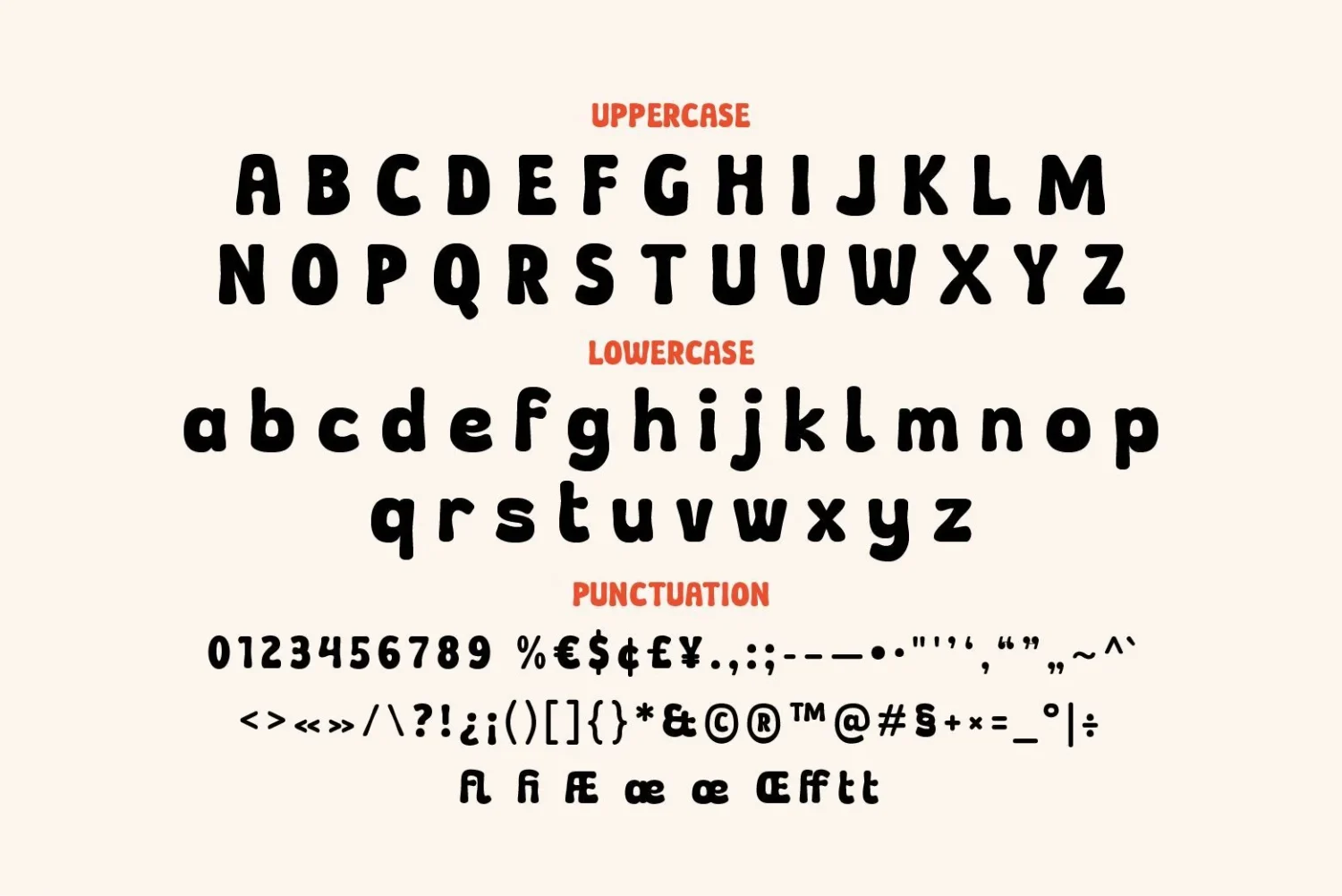 playful display font