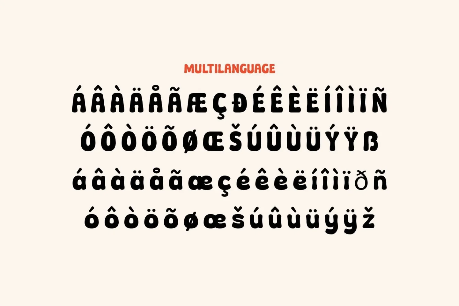 playful display font