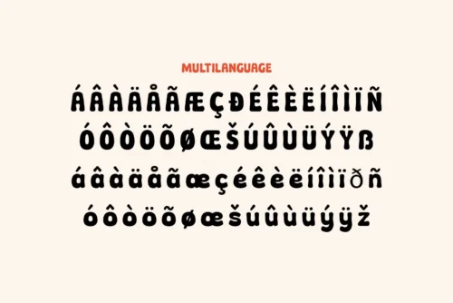 playful display font