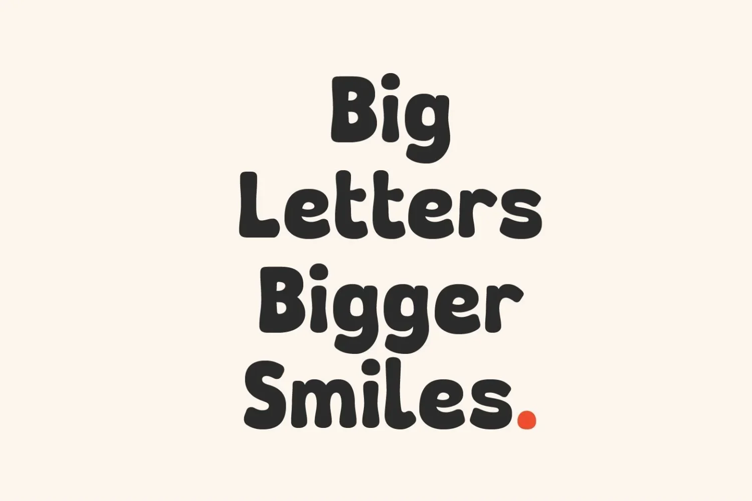 playful display font