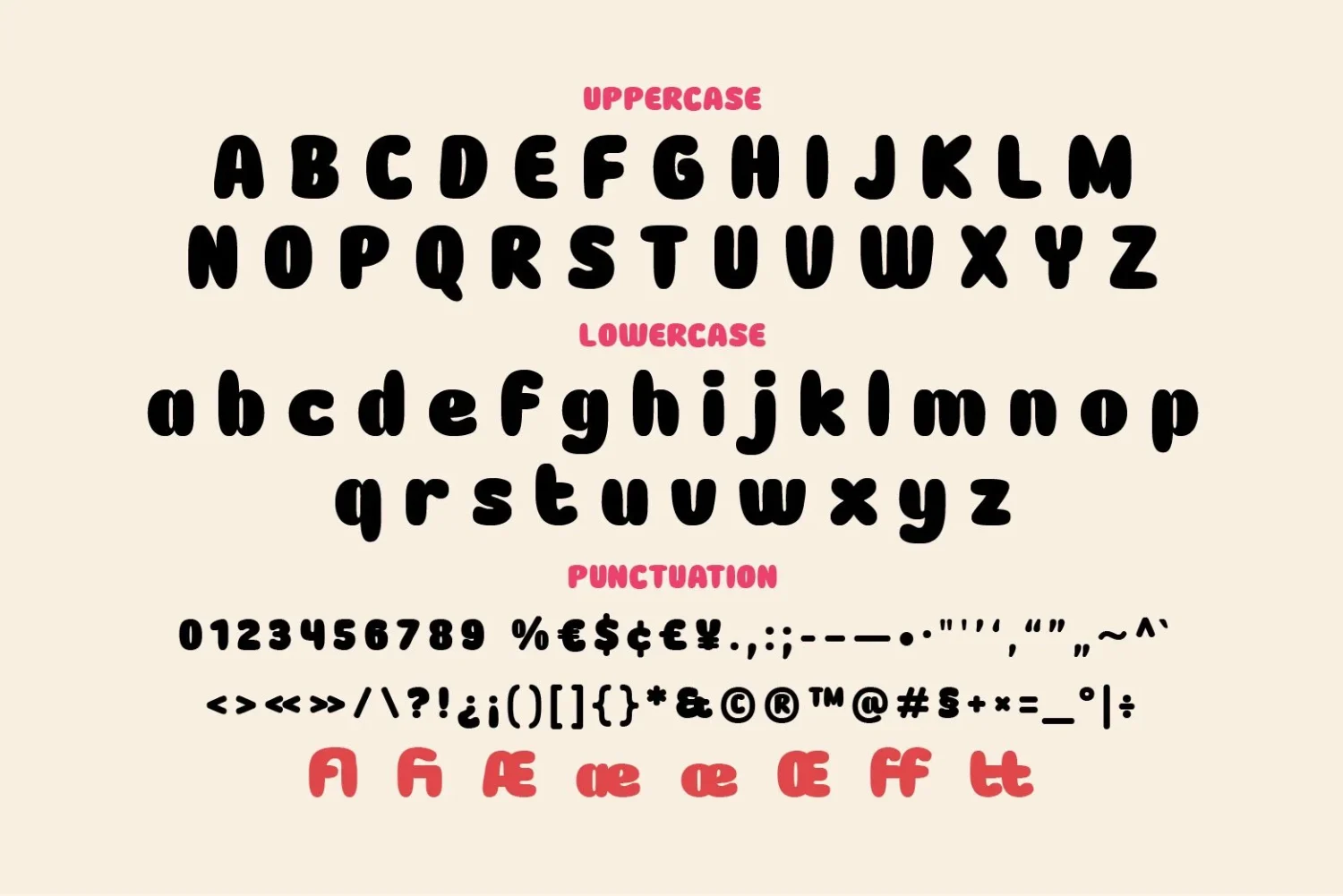 playful display font