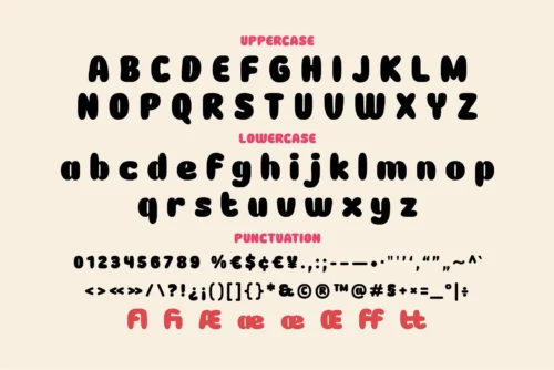 playful display font