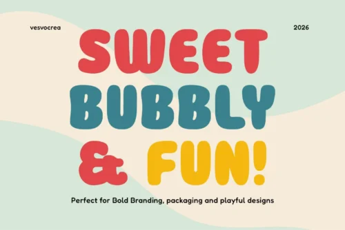 playful display font