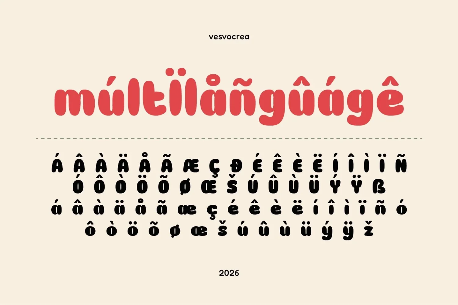 playful display font