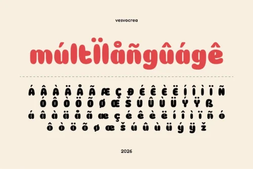 playful display font